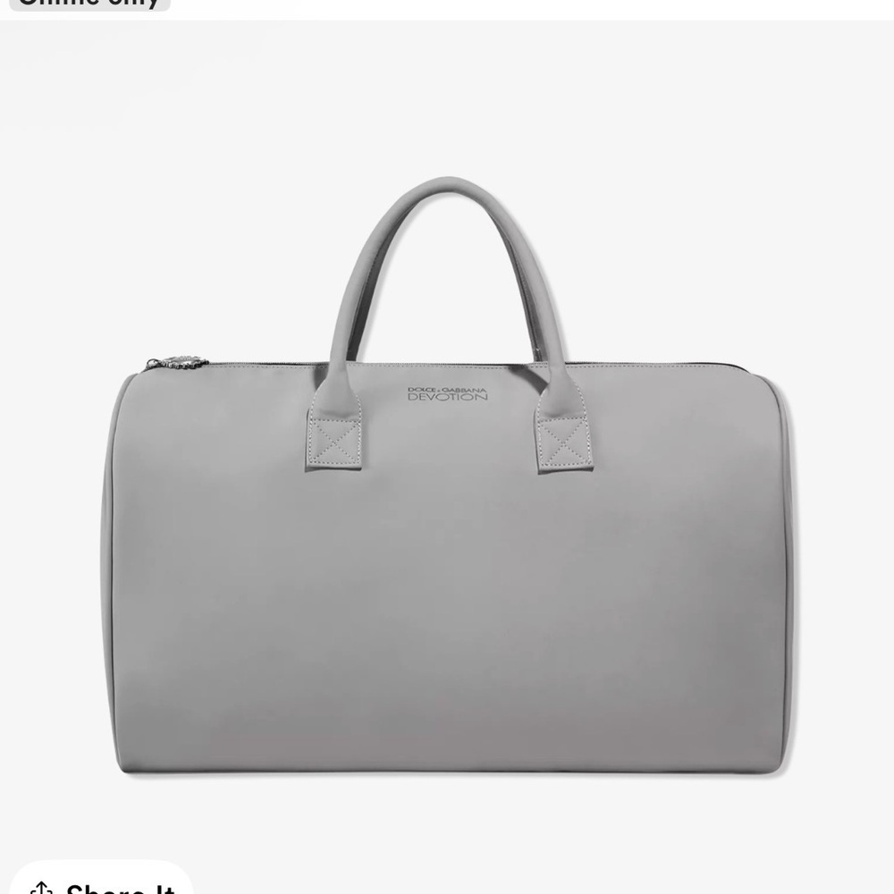 Dolce & Gabbana Devotion Gray Duffel bag